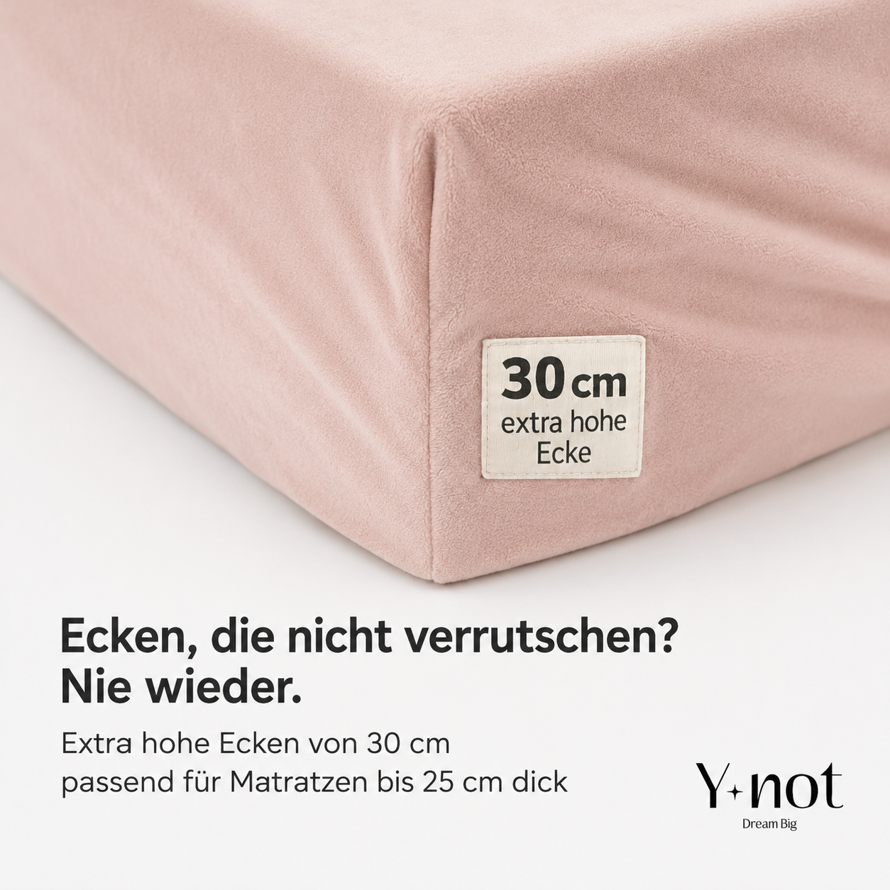 Matratzen Spannbettlaken Velvet Pink