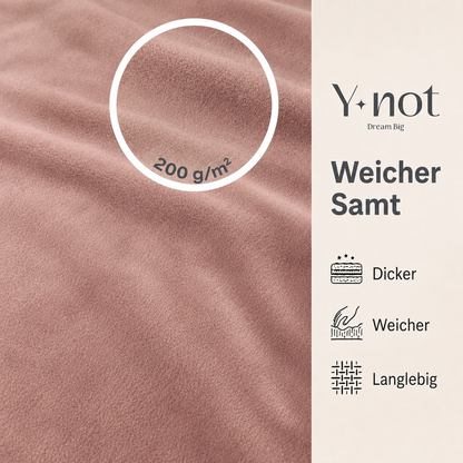 Matratzen Spannbettlaken Velvet Pink