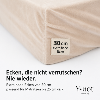 Matratzen Spannbettlaken Velvet Nude