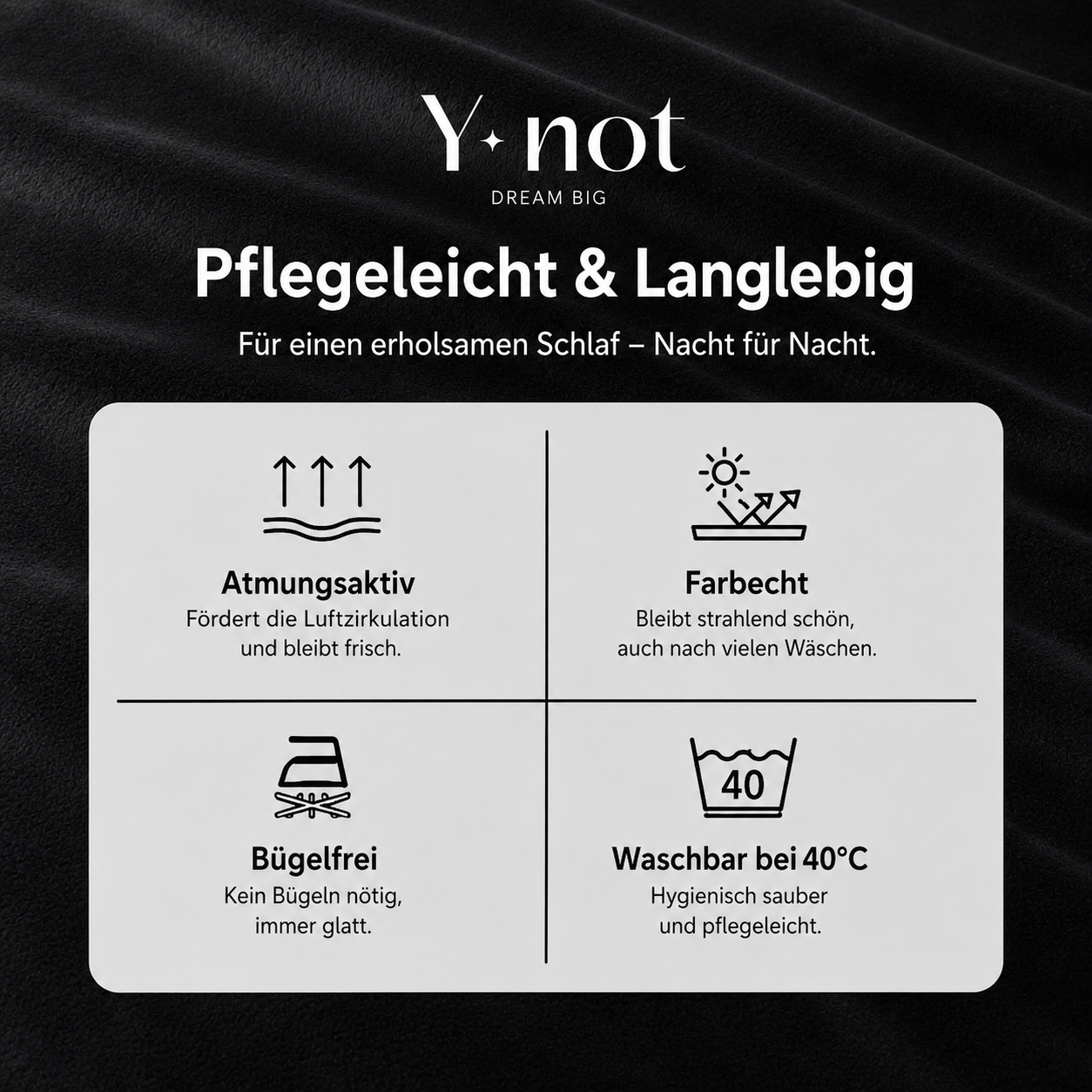 Matratzen-Spannbettlaken Velvet Jet Black