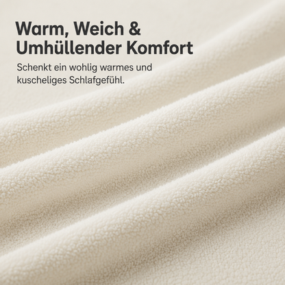 Matratzen-Spannbettlaken Teddy – Cappuccino White