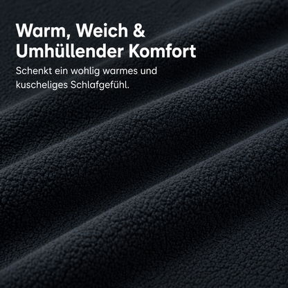 Matratzen-Spannbettlaken Teddy – Jet Black