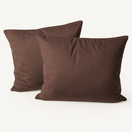 Kissenbezüge Velvet Chocolate 60x70 cm – 2er-Pack