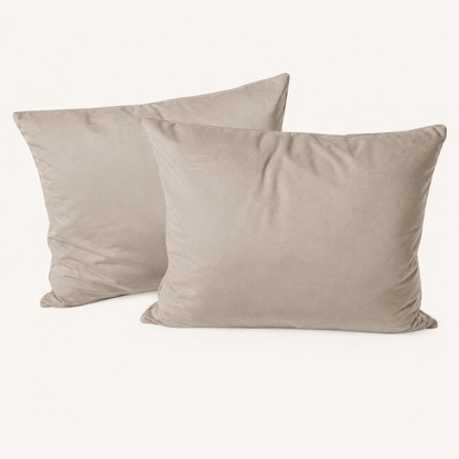 Kissenbezüge Velvet Greige 60x70 cm – 2er-Pack