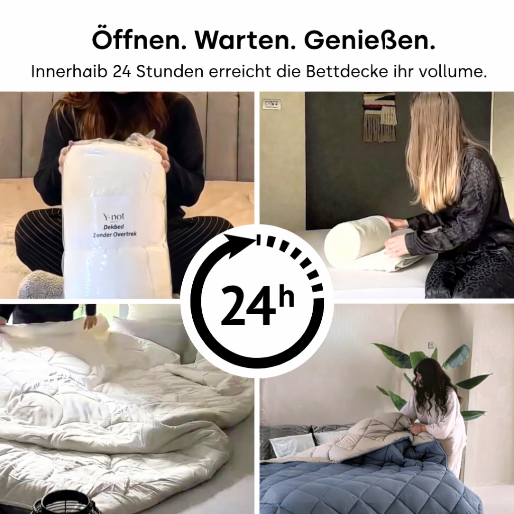 Bettdecke ohne Bezug aus Mattsatin Bluestone / Taupe (220 cm Länge)