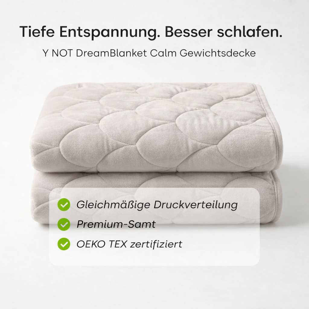 YNOT Dreamblanket Calm – Gewichtsdecke Velvet Greige