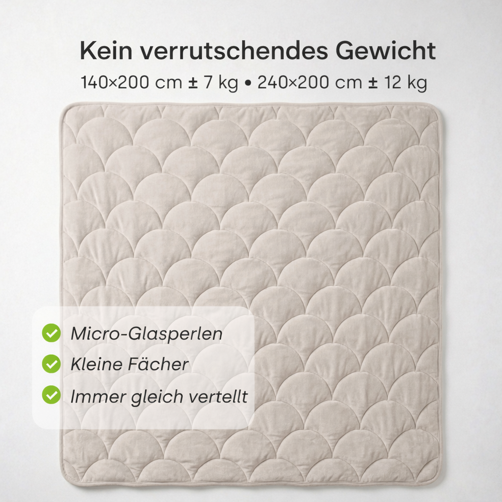 YNOT Dreamblanket Calm – Gewichtsdecke Velvet Greige