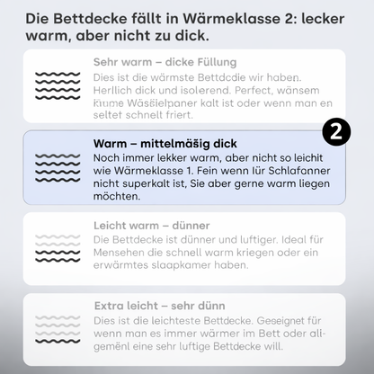 Bettdecke ohne Bezug aus Mattsatin Bluestone / Taupe (220 cm Länge)