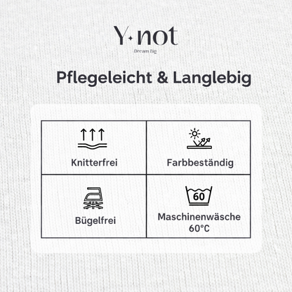 Topper Spannbettlaken Premium Doppel Jersey Baumwolle Weiß