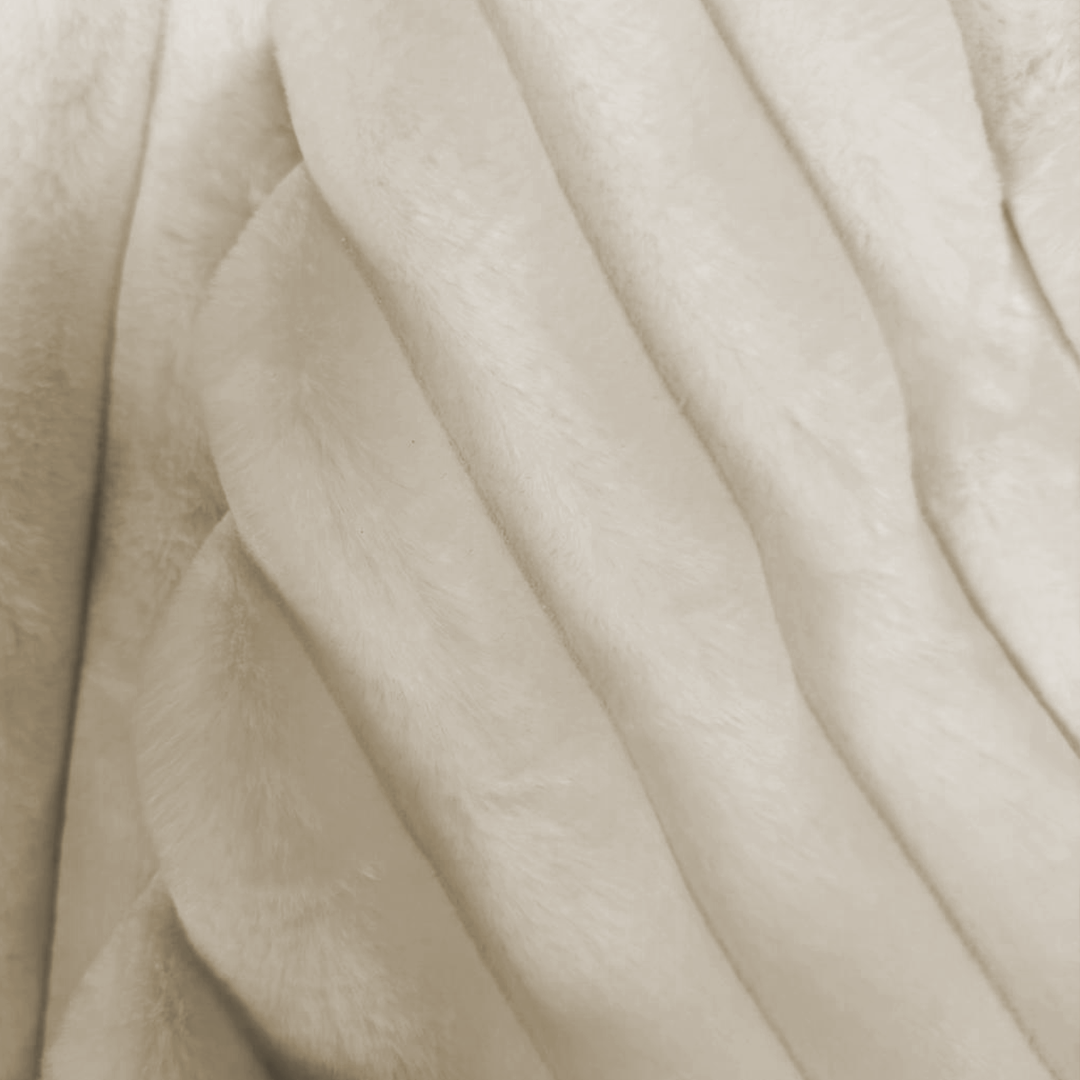 Teddy Chunky Rib™ Kissenbezüge Cappuccino White 60x70cm 2er-Pack