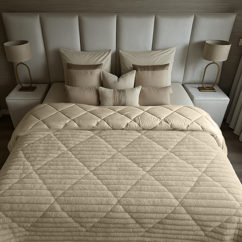 Bettdecke Ohne Bezug Teddy Chunky Rib™ Sand