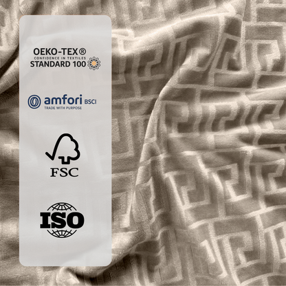 Velvet™ Designer Taupe Kissenbezüge 60x70cm 2er-Pack