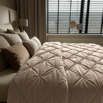Velvet Diamond Kissenbezüge Taupe/Grey 60x70 cm 2er-Pack