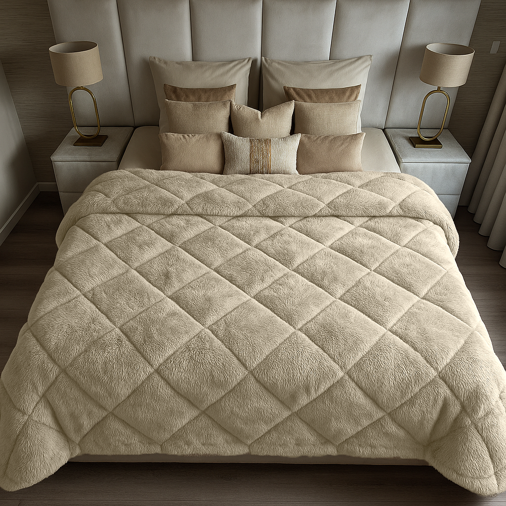 Bettdecke Ohne Bezug Teddy Fluffy™ Nude