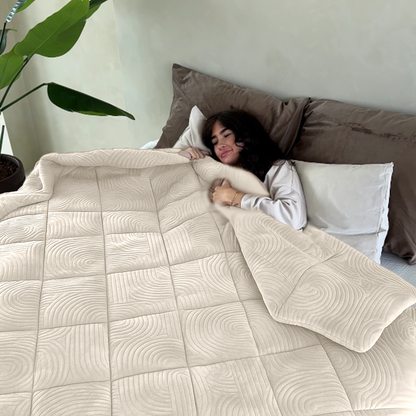 Kissenbezüge Velvet Japandi Pearl White 60x70 cm – 2er-Pack
