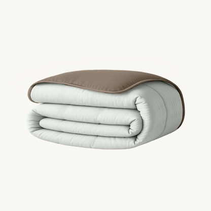 Bettdecke ohne Bezug Mat Satin™ Taupe / Grau