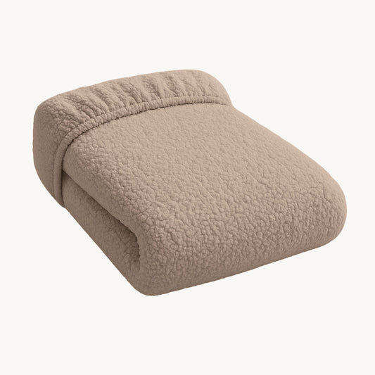 Matratzen-Spannbettlaken Teddy – Iced Coffee Taupe