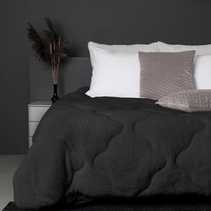 Teddy™ Decke ohne Bezug – Earl Grey Anthrazit