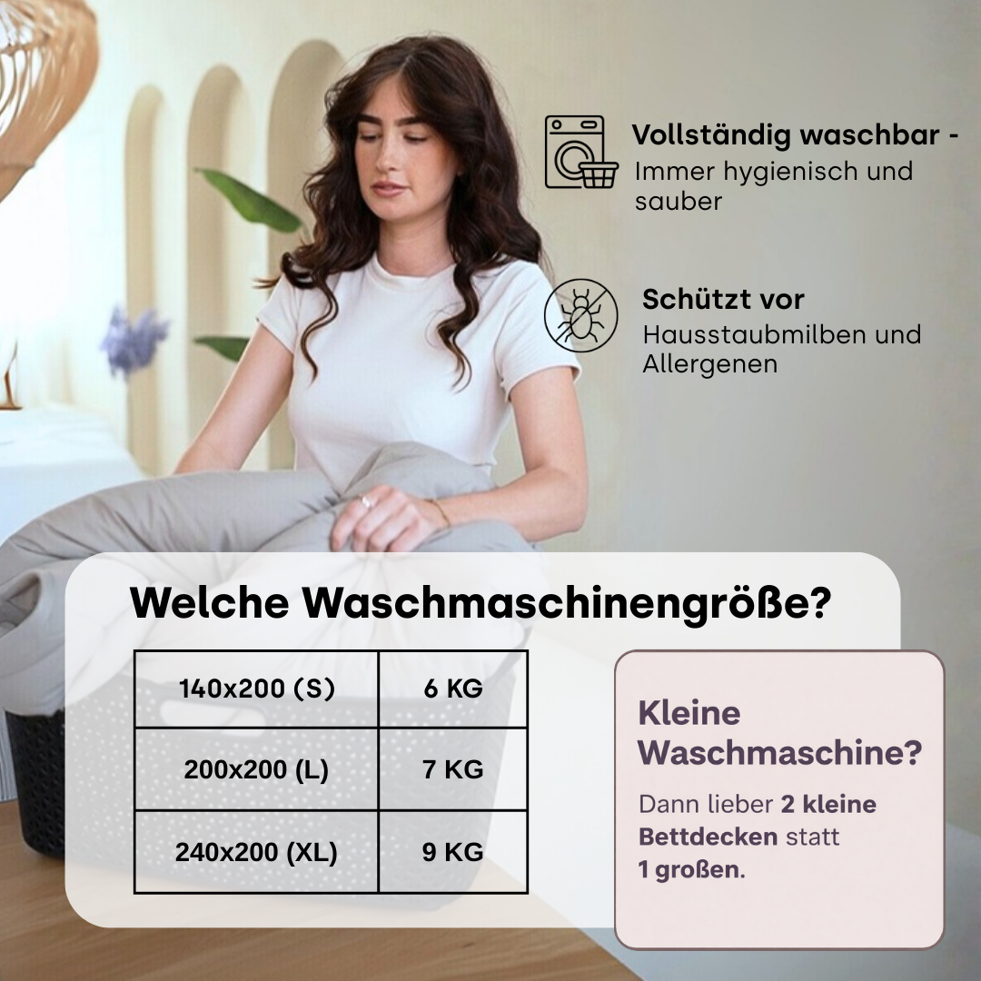 Bettdecke ohne Bezug Velvet™ Taupe / Grau