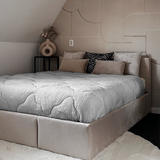 Teddy™ Decke ohne Bezug – Keep Dreaming Stone Grey