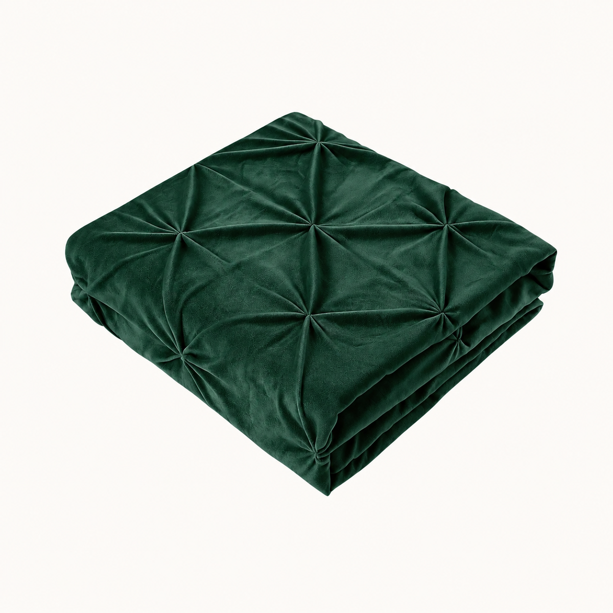 Velvet Diamond Kissenbezüge Dunkelgrün 60x70 cm 2er-Pack