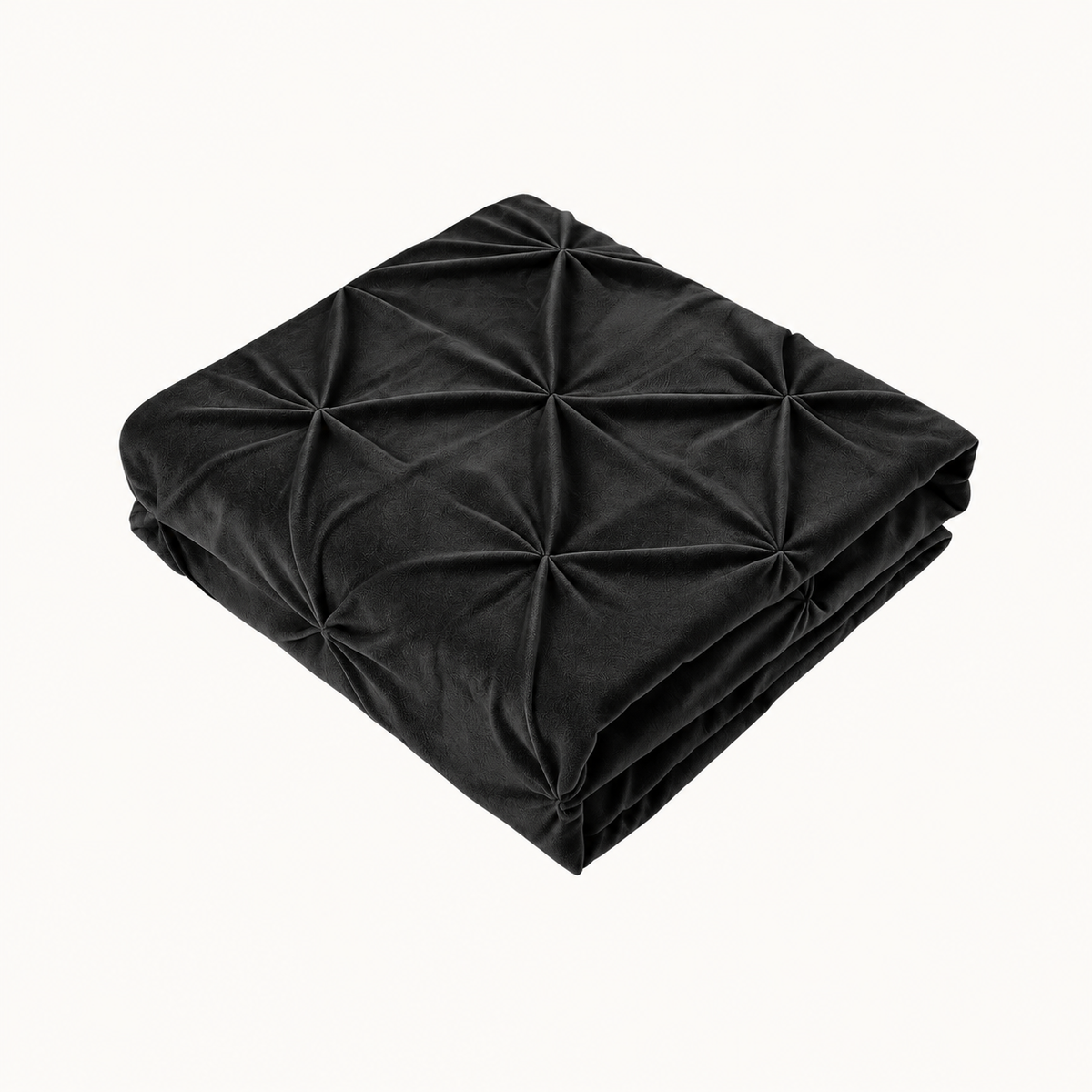 Velvet Diamond Kissenbezüge Schwarz 60x70 cm 2er-Pack