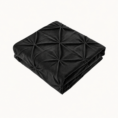 Velvet Diamond Kissenbezüge Schwarz 60x70 cm 2er-Pack