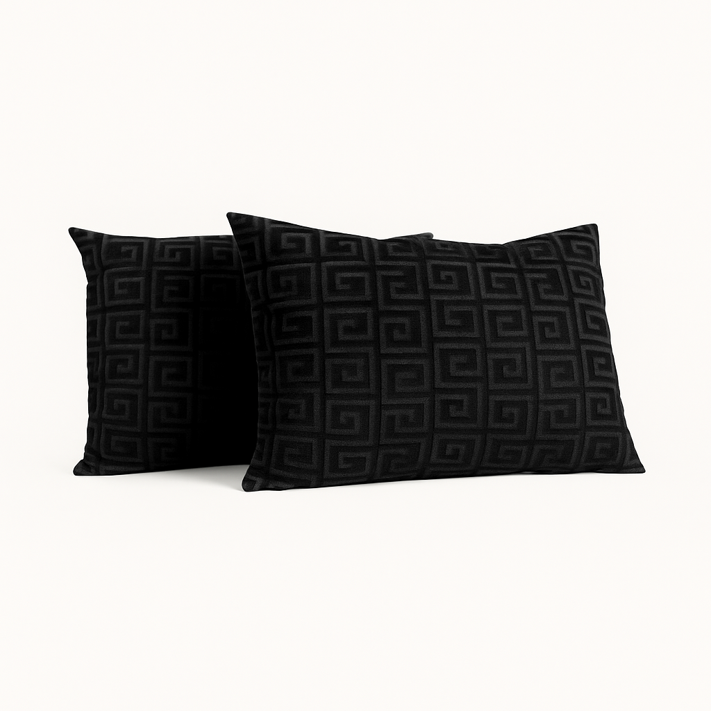 Velvet™ Designer Black Kissenbezüge 60x70cm 2er-Pack