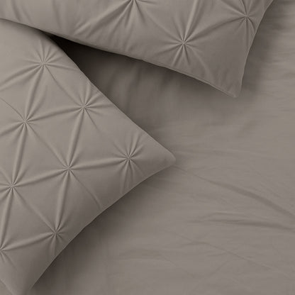 Kissenbezüge Matte Satin Diamond Taupe 60x70 cm 2er-Pack