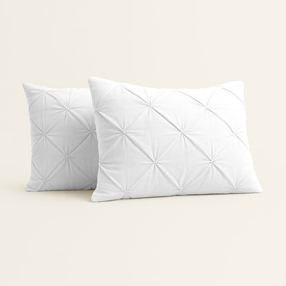 Kissenbezüge Matte Satin Diamond Pearl White 60x70 cm 2er-Pack