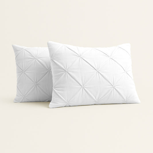 Kissenbezüge Matte Satin Diamond Pearl White 60x70 cm 2er-Pack