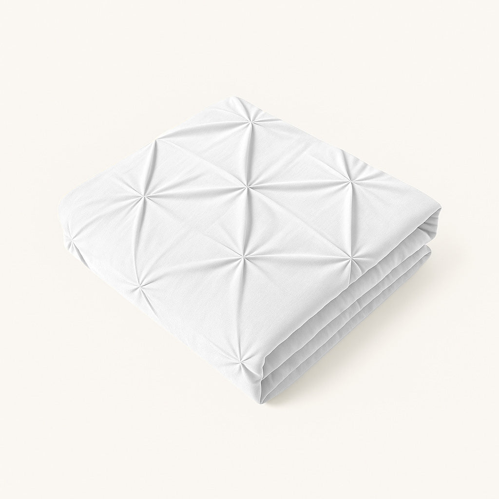 Kissenbezüge Matte Satin Diamond Pearl White 60x70 cm 2er-Pack
