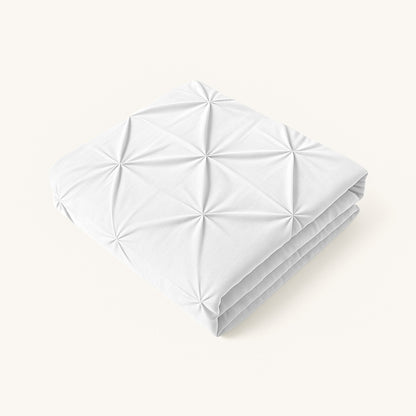 Kissenbezüge Matte Satin Diamond Pearl White 60x70 cm 2er-Pack