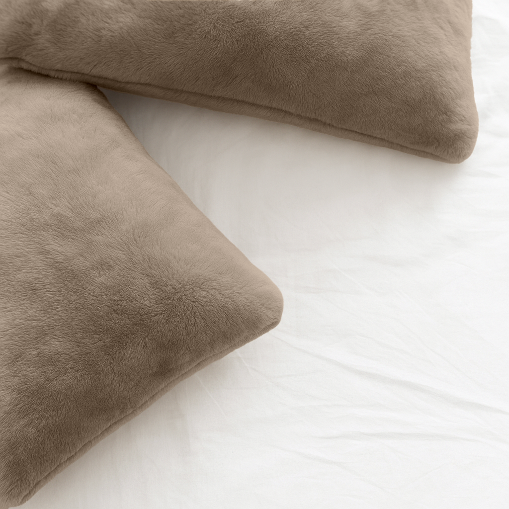 Kissenbezüge Teddy Fluffy™ Iced Coffee 60x70 cm 2er-Pack