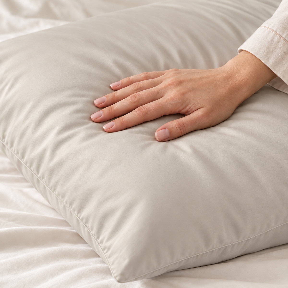 Bambus-Kissenbezüge Ivory 60x70 cm 2er-Pack