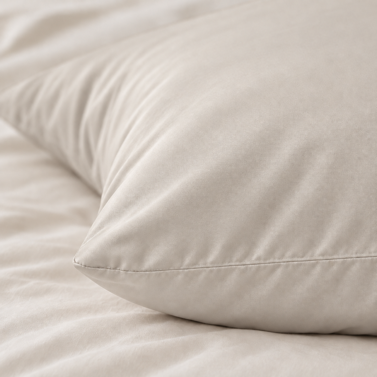 Bambus-Kissenbezüge Ivory 60x70 cm 2er-Pack
