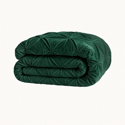 Y-NOT Velvet Diamond Dekbed Dunkelgrün