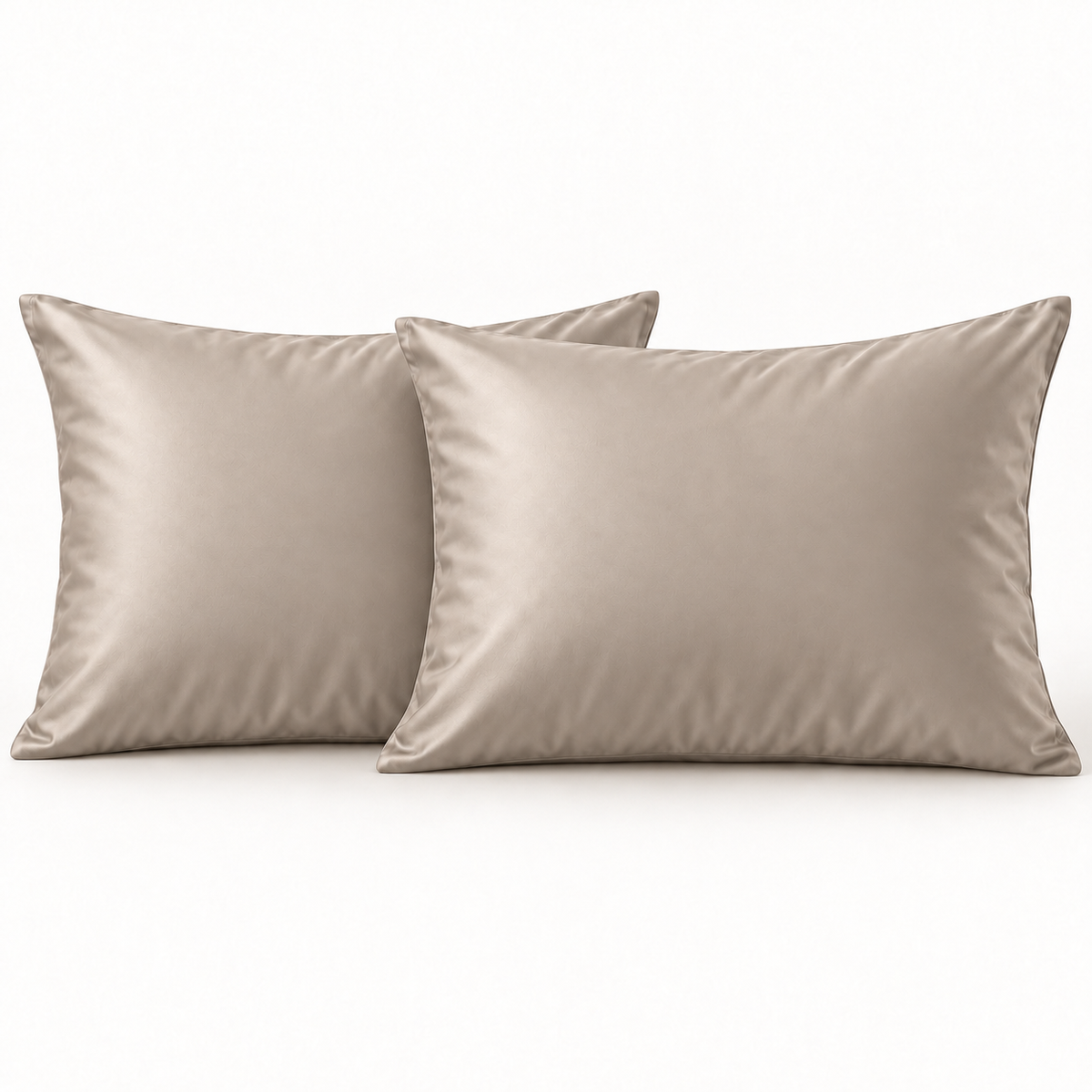 Bambus-Kissenbezüge Sand 60x70 cm 2er-Pack