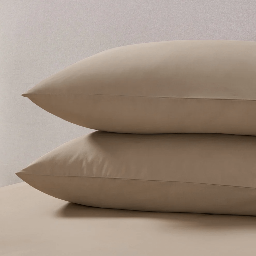 Y-NOT Kissenbezüge Taupe 60x70 cm 2er-Pack