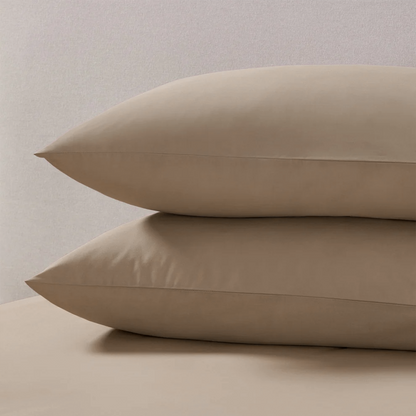 Y-NOT Kissenbezüge Taupe 60x70 cm 2er-Pack