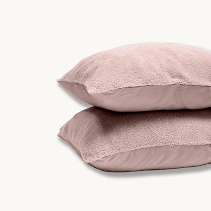 Kissenbezüge Teddy Blush Pink 60x70 cm 2er-Pack