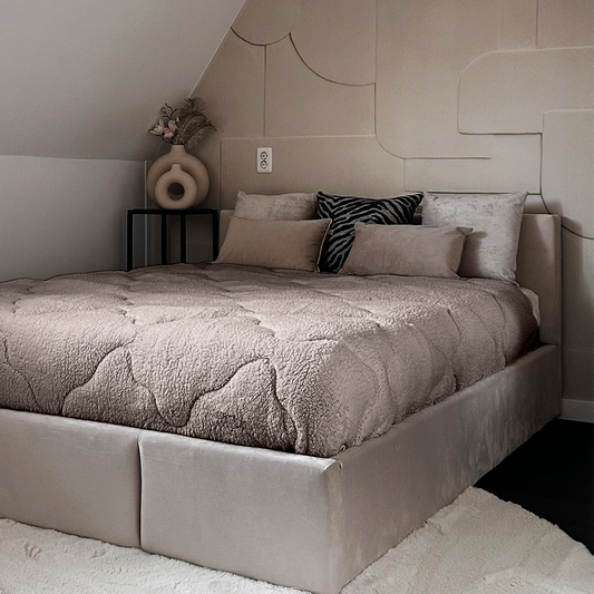 Teddy™ Decke ohne Bezug – Iced Coffee Taupe