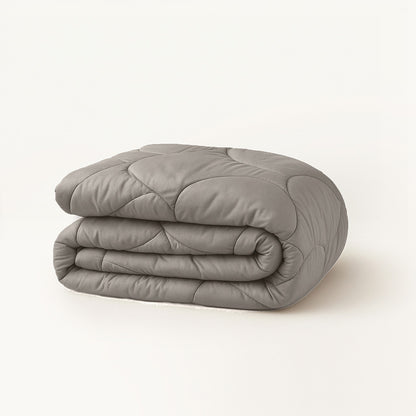 Bettdecke ohne Bezug Matt Satin™ Taupe / Grau