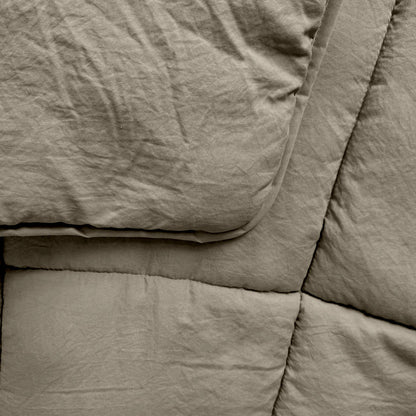 Bettdecke ohne Bezug Stone Washed Taupe