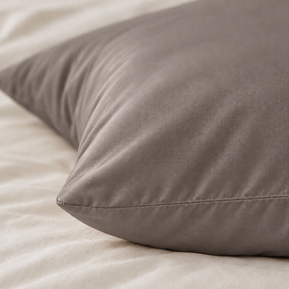 Bambus Kissenbezüge Taupe/Grau 60x70 cm 2er-Pack