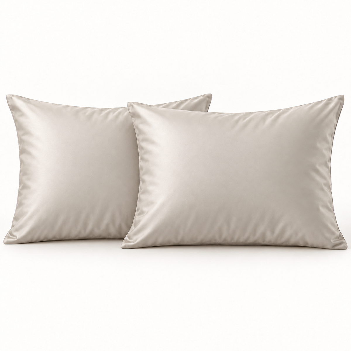 Bambus-Kissenbezüge Ivory 60x70 cm 2er-Pack