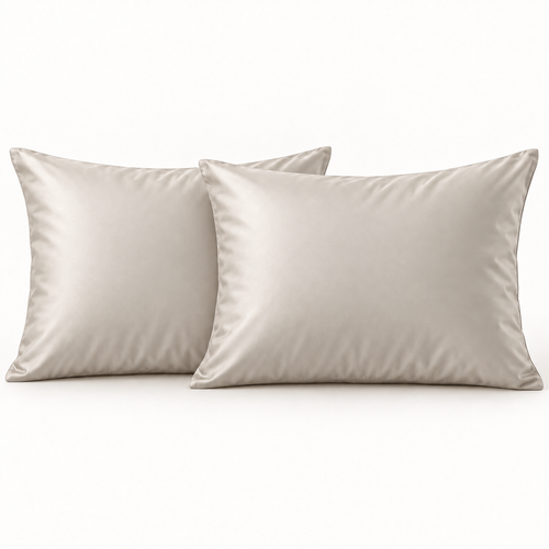 Bambus-Kissenbezüge Ivory 60x70 cm 2er-Pack
