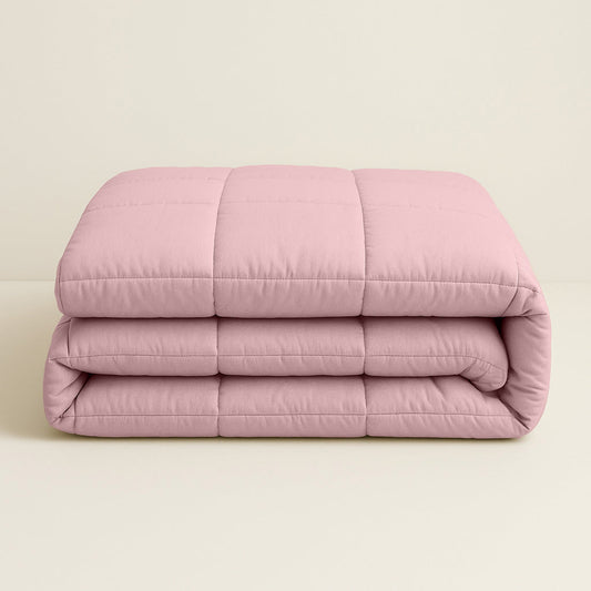Bettdecke ohne Bezug Stone Washed Rosa