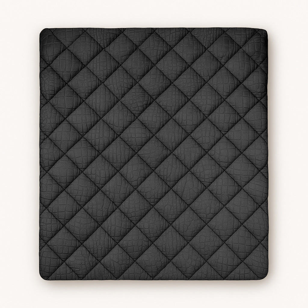 Bettdecke Ohne Bezug Samt Snake Skin Jet Black