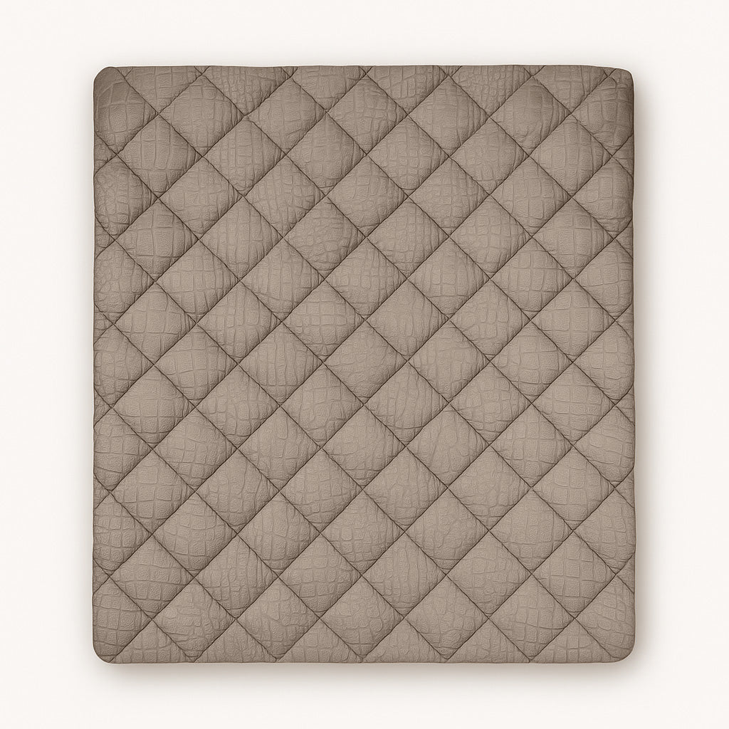 Bettdecke Ohne Bezug Samt Snake Skin Desert Taupe